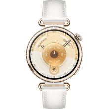 Huawei Watch GT 6 41mm Light Gold White Leather Strap